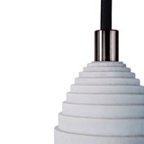 Lampe suspension en béton accessoires noirs - Flanelle - Béton - Design : Gone's 4