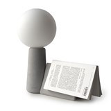 Lampe de table PHARE avec son marque-page Bicoque - Ampoule LED effet porcelaine  - Béton - Design : Gone's 2