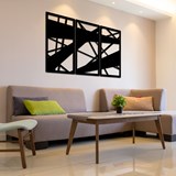 Wall decoration Triptych frame Straight - Black - Black - Design : Ryny Design 5