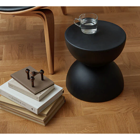 Table Appoint / Tabouret MOONCHILD - Noir - Design : Wild Studio