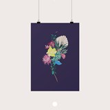 Bouquet Poster - Multicolor - Design : Erostick 2