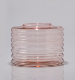 Blown Glass Vase LUKA in Rose Blush