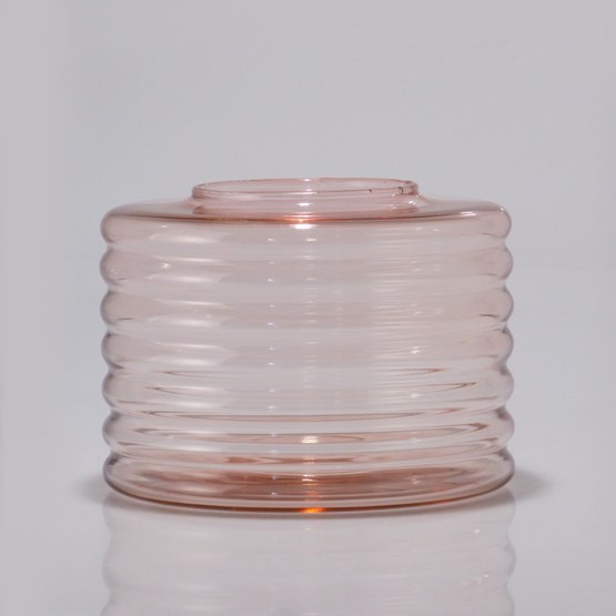 Vase déco en verre soufflé LUKA en Rose Blush - Design : Kulile