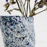 MARMORITE vase - Bleu - Bleu - Design : Hugi.r 7