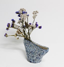 MARMORITE vase - Bleu