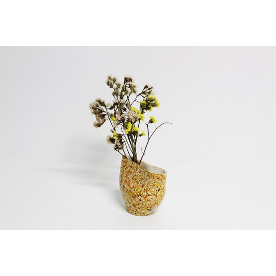 MARMORITE vase - Yellow - Yellow - Design : Hugi.r
