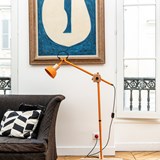 cane floor lamp orange - Orange - Design : MAUD Supplies 3