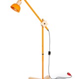 cane floor lamp orange - Orange - Design : MAUD Supplies 4
