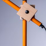 cane floor lamp orange - Orange - Design : MAUD Supplies 6