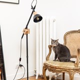 cane floor lamp black - Orange - Design : MAUD Supplies 6