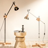 cane floor lamp black - Orange - Design : MAUD Supplies 3