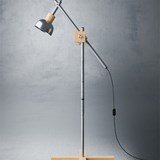 cane floor lamp aluminium 7