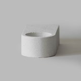 Arch candle holder - Sandblasted white concrete - Concrete - Design : AKARA. 2