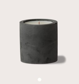 Concrete scented candle - Anthracite - Honey