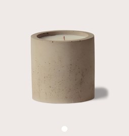 Concrete scented candle - Beige - Aloe Vera