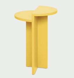 ANKA side table in yellow mimosa