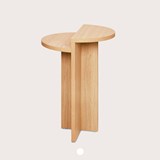 Table d'appoint ANKA en chêne naturel - Bois clair - Design : Kulile 9