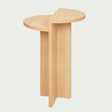 Table d'appoint ANKA en chêne naturel - Bois clair - Design : Kulile 8