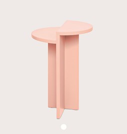 ANKA side table in rose blush