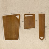 AIS - trio de trois planches à découper - Chêne foncé - Bois foncé - Design : Anaïs Junger 4