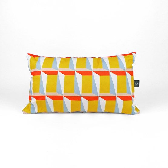 View 009 Cushion - Yellow - Design : KVP - Textile Design