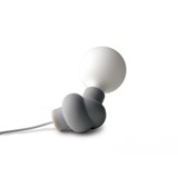 Lampe à poser NOEUD avec ampoule style Porcelaine - Béton et Bois - Béton - Design : Gone's 2