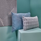 Jacquard Shadow Volume Med Cushion - Grey - Design : KVP - Textile Design 10