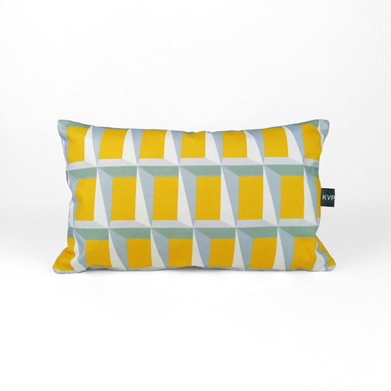 View 010 Cushion - Yellow - Design : KVP - Textile Design