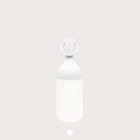 Outdoor wireless lamp ELO BABY - White - White - Design : Bina Baitel