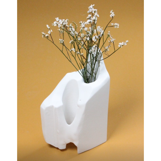 Vase Trudaine 2 holes - White - Design : Popit Studio
