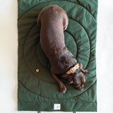 Couverture de voyage pour chien COMPASS - vert forêt - Vert - Design : BAND&ROLL 5