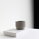 Cappuccino cup | 120 ml | light grey - Grey - Design : Archive Studio 5