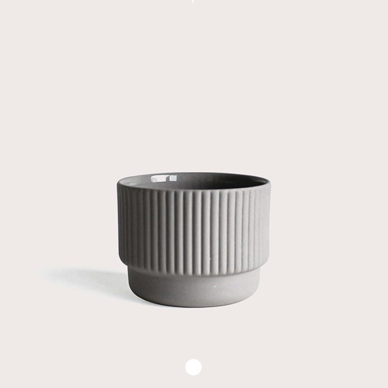 Cappuccino cup | 120 ml | gris clair - Gris - Design : Archive Studio