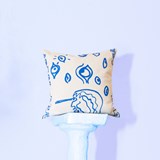 Cyclope cushion   - Blue - Design : Cave Textile Design 2