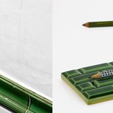 Pen tray GRAND RIVOLI Lutèce green - Green - Design : Déjà-Vu 6