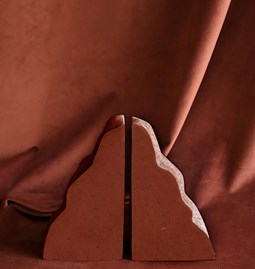 Paire de serre-livres  DRYADE - L - Terracotta