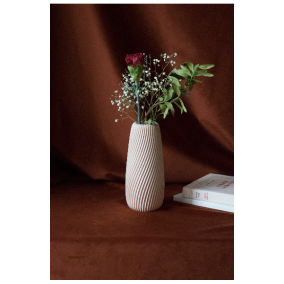 Vase  DRYADE - Opaline - Rose - Design : Foghar Studio