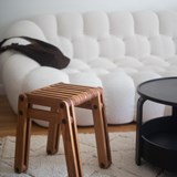 montaigne stool - Dark Wood - Design : Popit Studio 2
