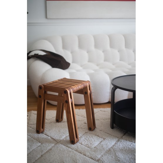 montaigne stool - Dark Wood - Design : Popit Studio