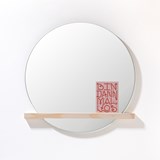 Miroir mural SILVER FIR 02 - Sapin blanc huilé  - Bois clair - Design : weld & co 2