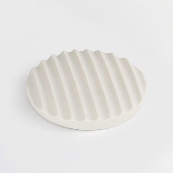 CORUGATE Soap dish - White - Design : Scott Crawford