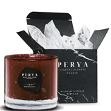Bougie parfumée RUBIS - Patchouli, poivre, tonka - Rouge - Design : Perya 4