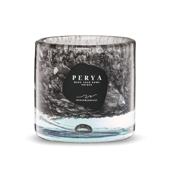 Bougie parfumée VAGUE - Cachemire, soie, myrrhe - Gris - Design : Perya