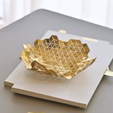 Folds bowl | Gold - Brass - Design : Folds 7