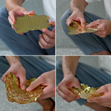 Folds bowl | Gold - Brass - Design : Folds 6
