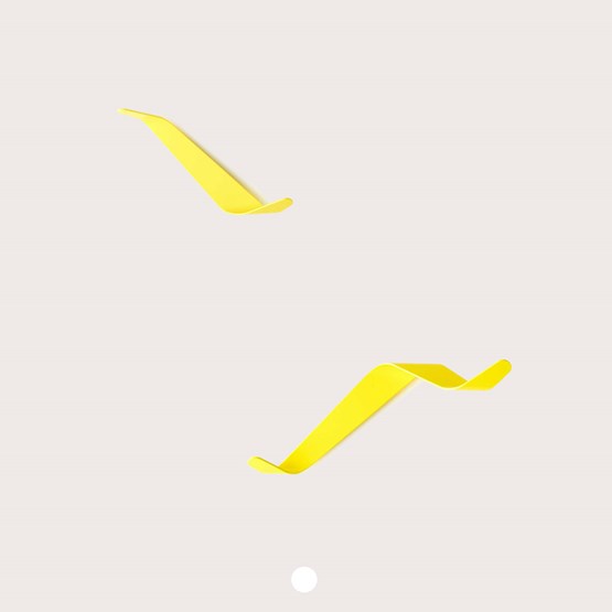 BENDER wardrobe hook - yellow - Yellow - Design : NEUVONFRISCH