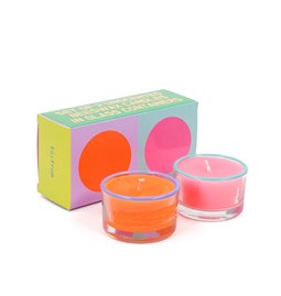 PARTY Candles - orange and pink