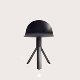 TUBE Dining Chair plywood seat - Black - Design : Maarten Baptist 7