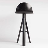 Chaise de bar TUBE contreplaqué  - Noir - Design : Maarten Baptist 2