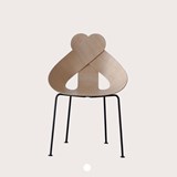 LUCKY LOVE Dining Chair - Light Wood - Design : Maarten Baptist 4